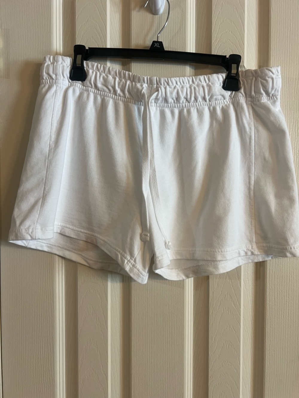 Comfort Colors White Elastic Drawstring Athletic Shorts